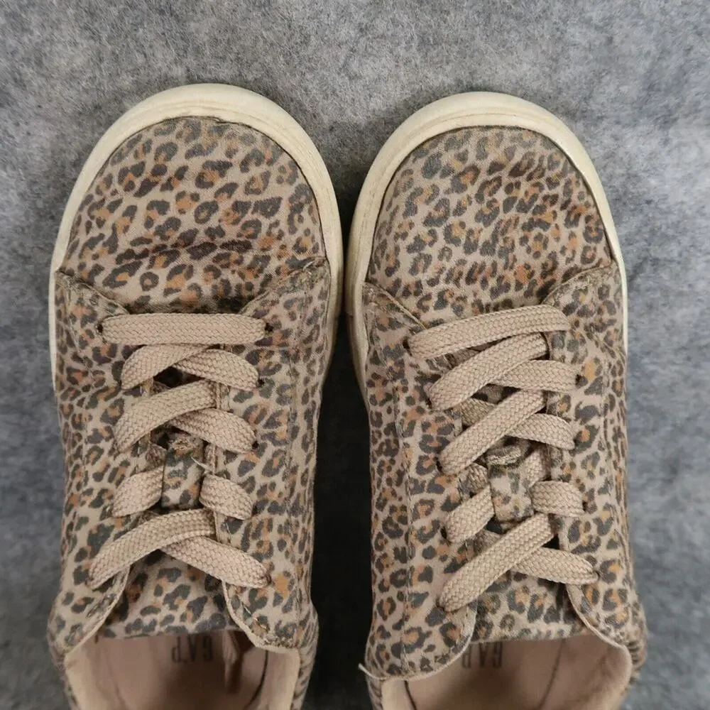 Gap Shoes Kids 1 Sneaker Casual Active Trainer Fashion Leopard Print Girls Brown